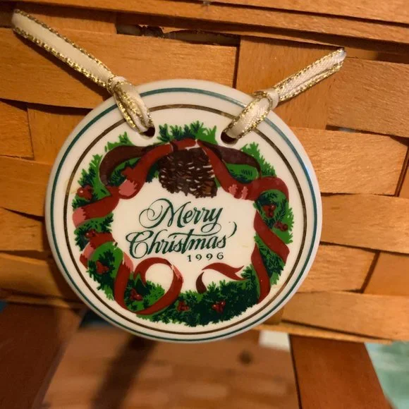 Bundle 𝅺2 Longaberger 1996 Handwoven Large/Small Square Baskets   12'' - Picture 11 of 16